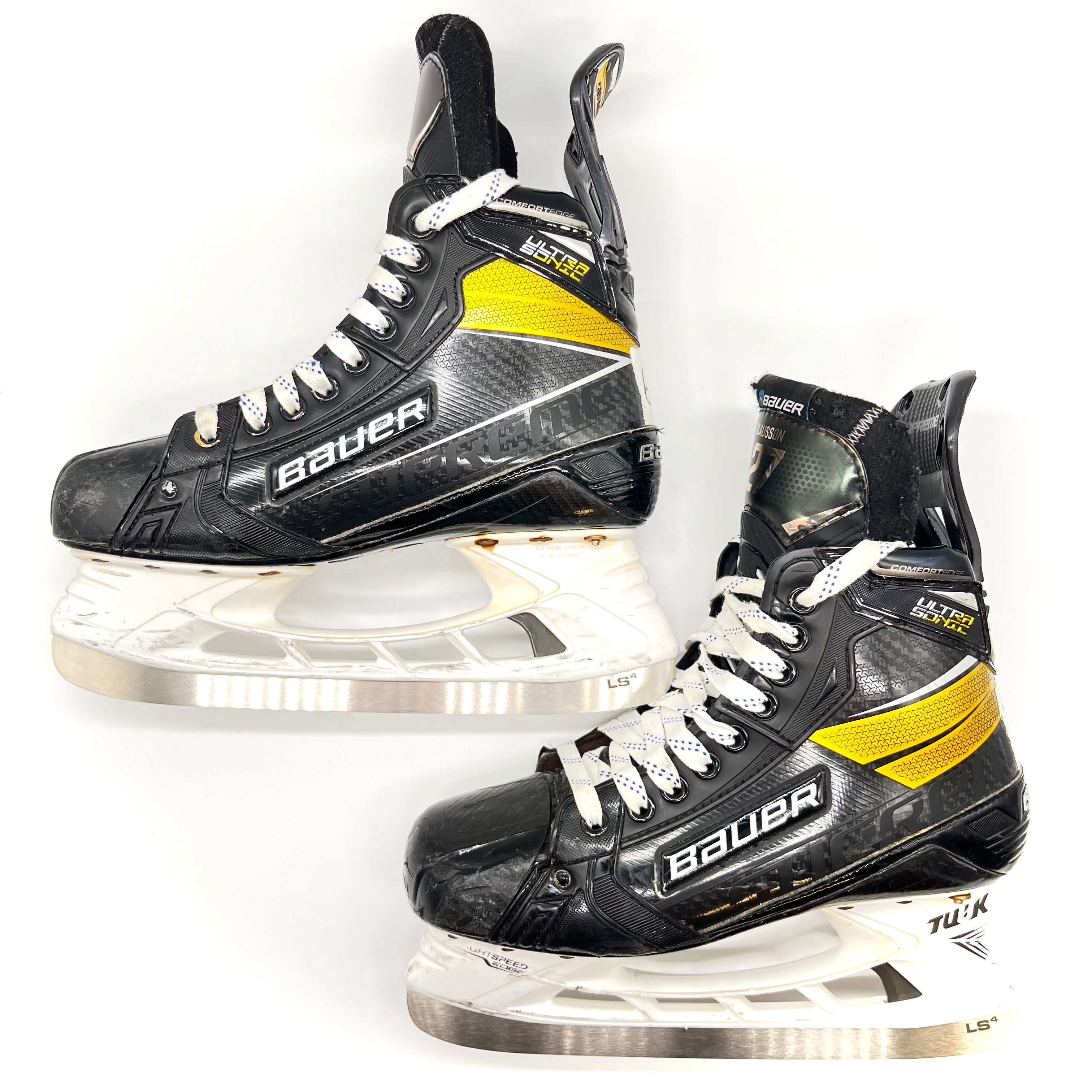 Bauer Supreme Ultrasonic - Patins de hockey Pro Stock d'occasion - Taille 7EE/6.75EE